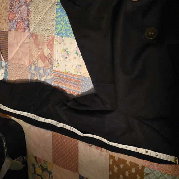 Eddie Bauer Black Short Wool Lined Button Front 2 Pockets Blazer/Jacket - Picture 13 of 16